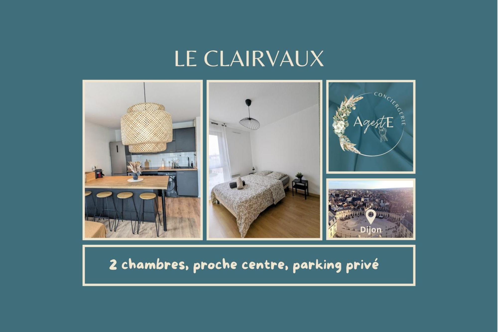 Le Clairvaux - Proche Centre Avec 1 Place En Parking Souterrain Дижон Экстерьер фото